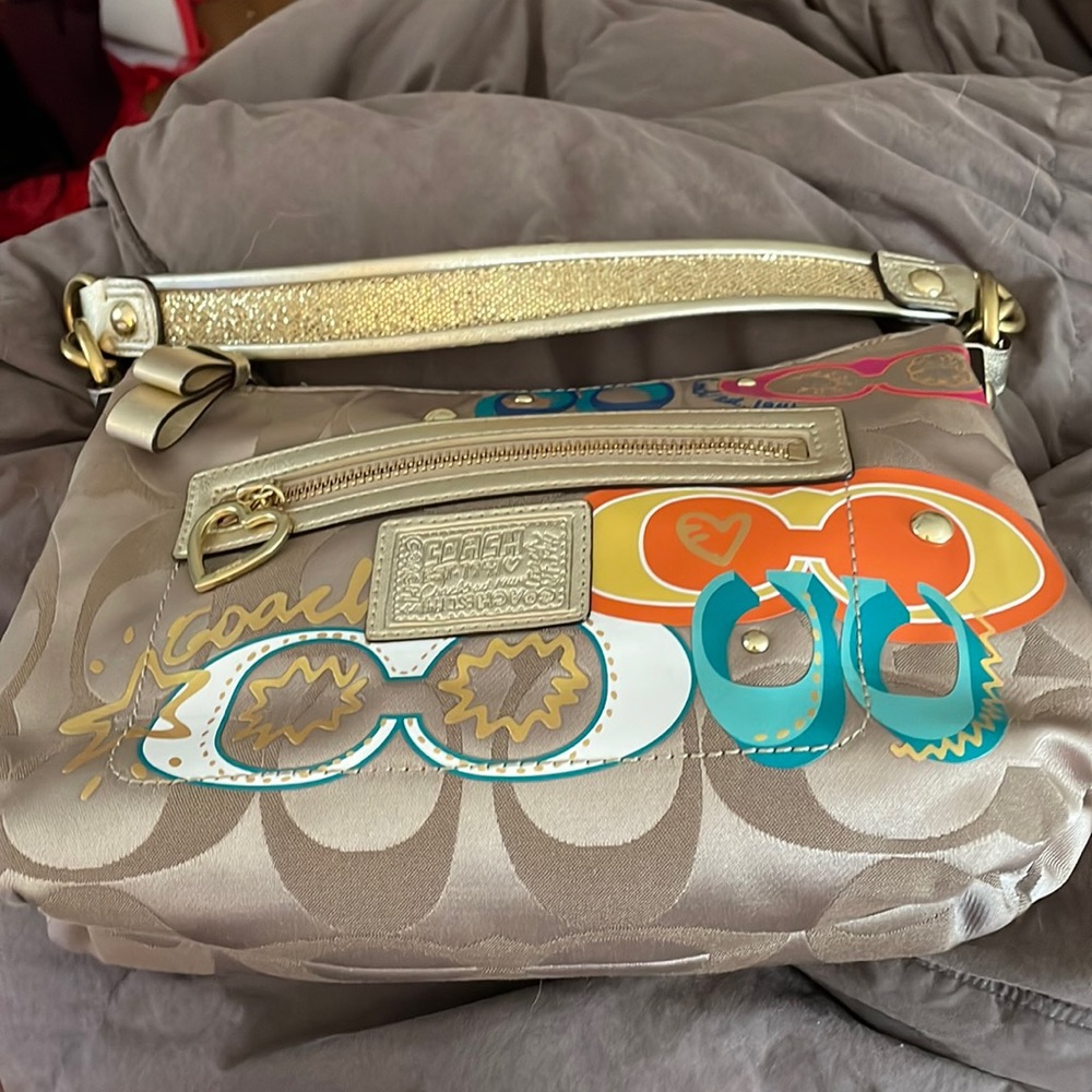 EUC Golden Coach Poppy with colorpop accents of LEMON, magenta, coral, turquoise